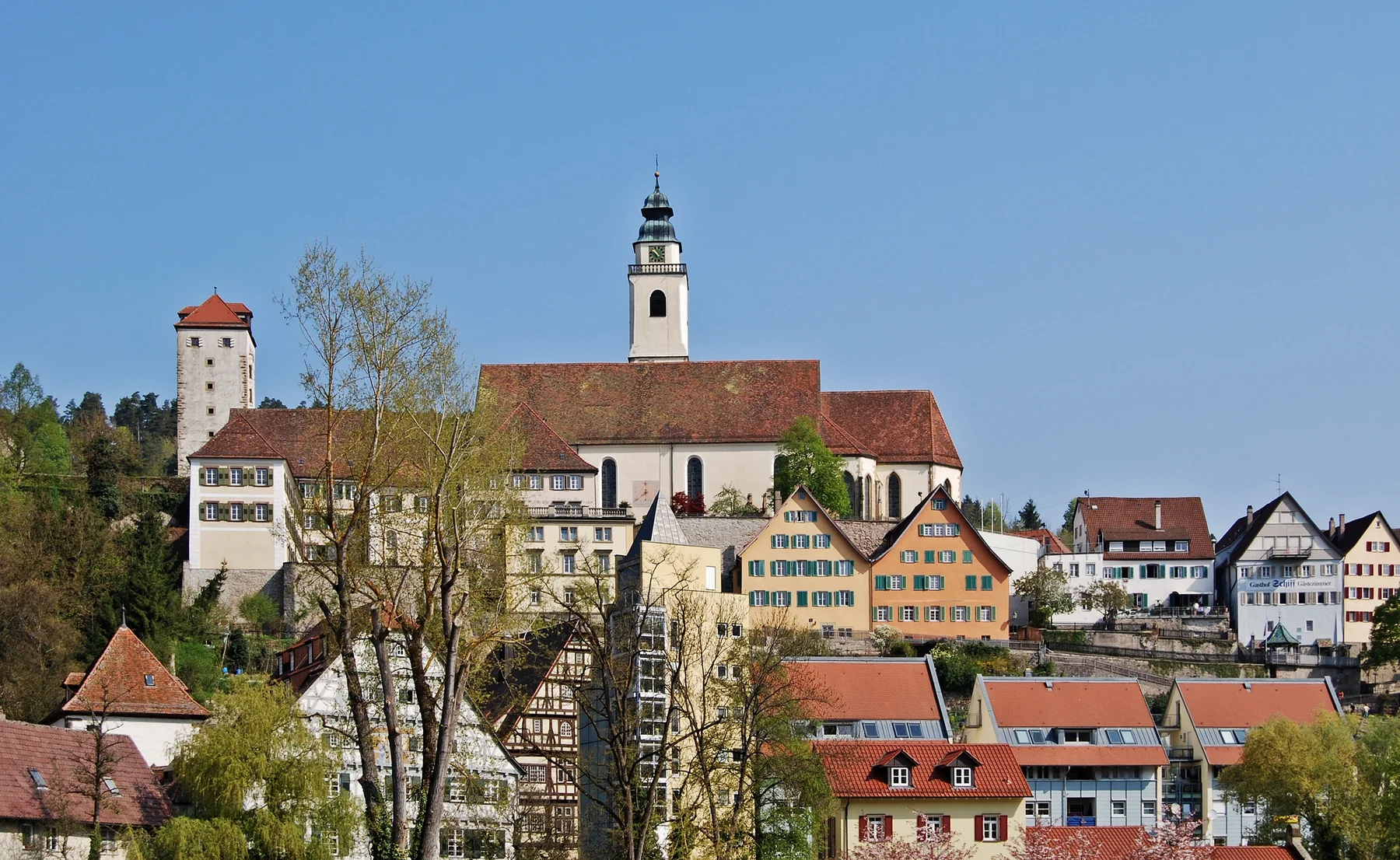 Blick über den Neckar auf Horb am Neckar